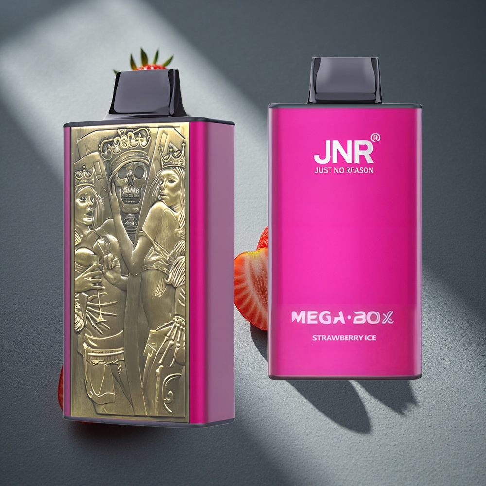 JNR Mega Box 25000 Puffs Desechable Fresa Hielo 30ml Capacidad de E-líquido Peru por mayor