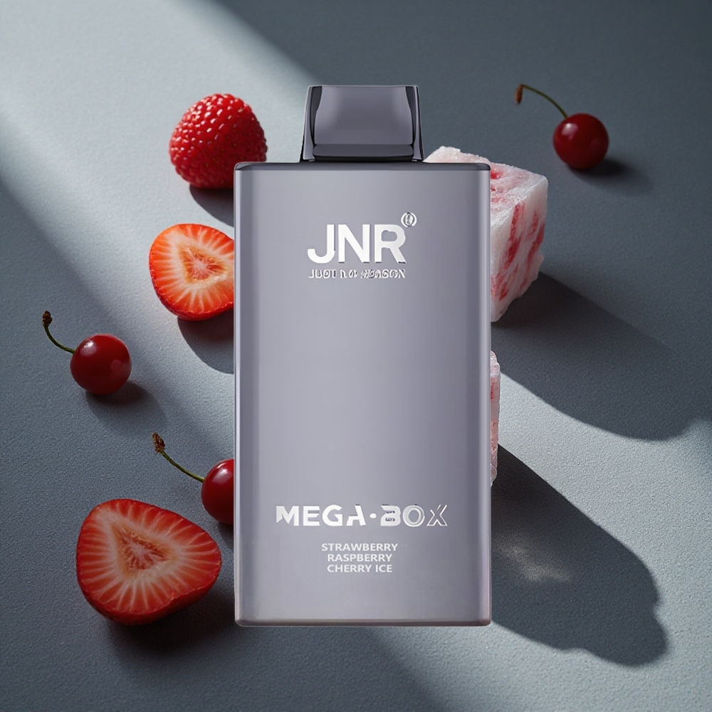 JNR Mega Box 25000 Puffs Fresa Frambuesa Cereza Hielo 30ml Capacidad de Líquido Peru por mayor