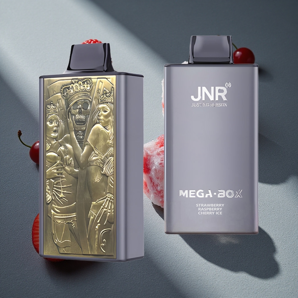 JNR Mega Box 25000 Puffs Fresa Frambuesa Cereza Hielo 30ml Capacidad de Líquido Peru por mayor