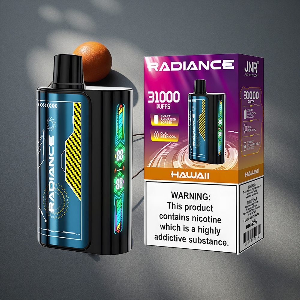 JNR Radiance 31000 Caladas Vape Desechable Hawaii Pantalla Inteligente Animada Peru por mayor