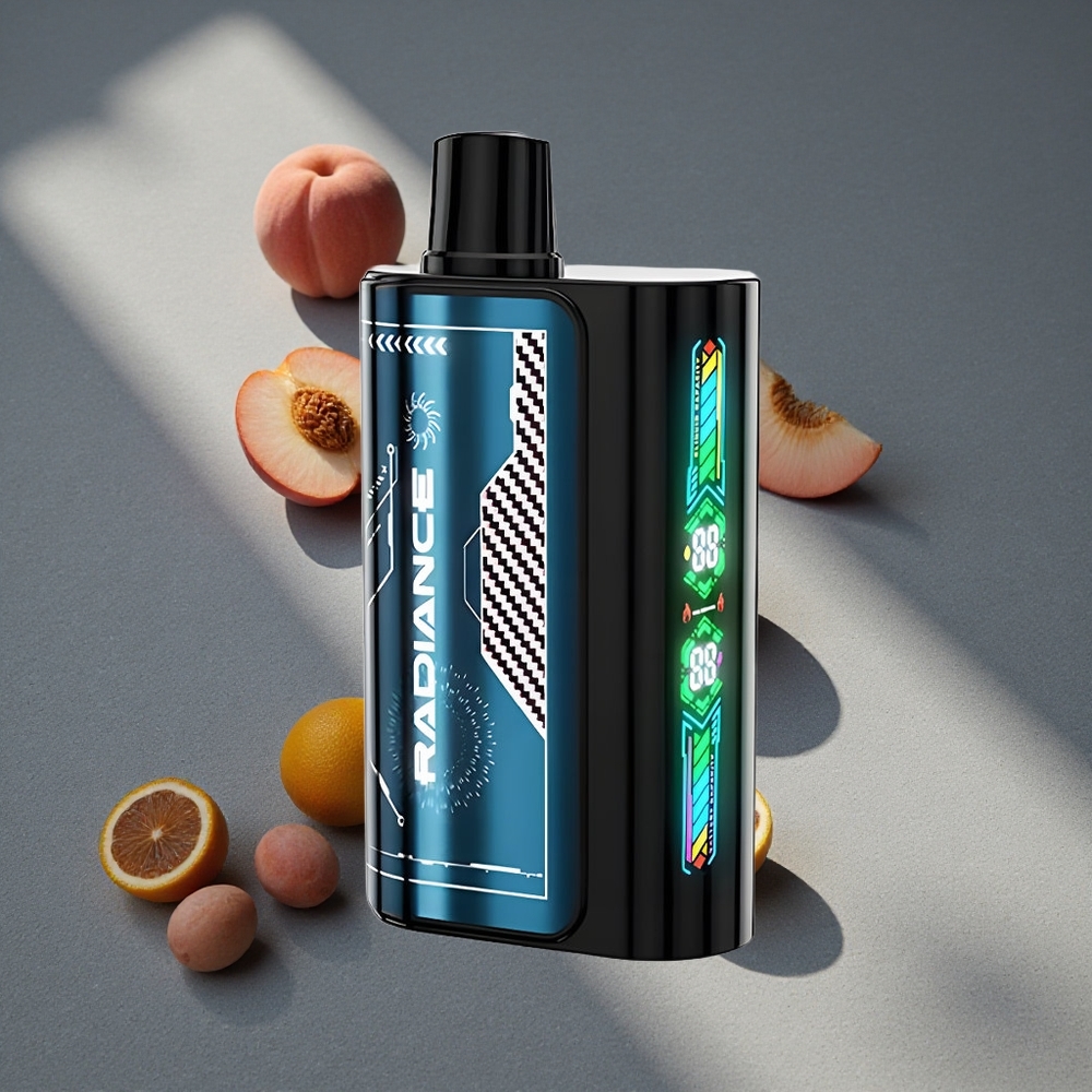 JNR Radiance 31000 Caladas Vape Desechable Melocotón Verano Hielo Pantalla Inteligente Animada Peru por mayor