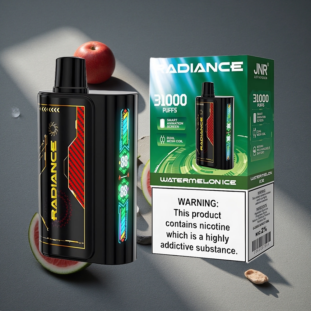 JNR Radiance 31000 Caladas Vape Desechable Sandía Helada Pantalla Inteligente Animada Peru por mayor