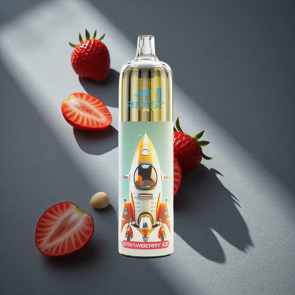 JNR Rocket-X 12400 Puffs Fresa Hielo Disposable Vape 25ml capacidad de e-líquido Peru por mayor