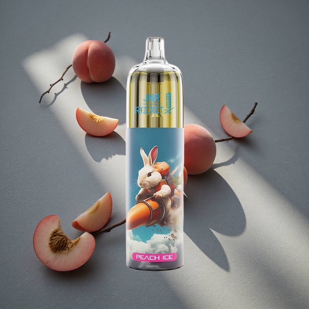 JNR Rocket-X 12400 Puffs Vape Desechable Melocotón Hielo 25ml Capacidad de Líquido Peru por mayor
