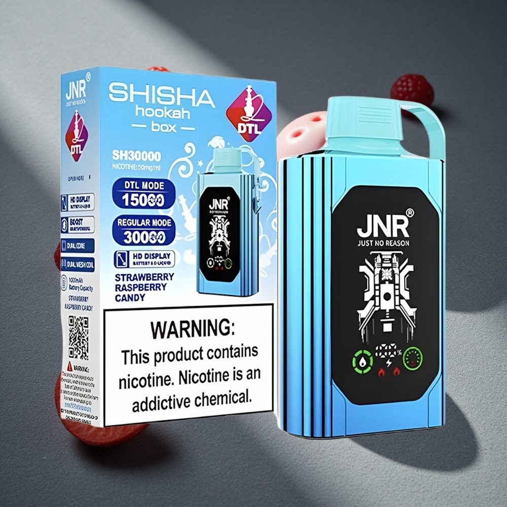JNR Shisha Hookah Box 20500 Caladas Fresa Frambuesa Caramelo Capacidad de la Batería 1000mAh Peru por mayor