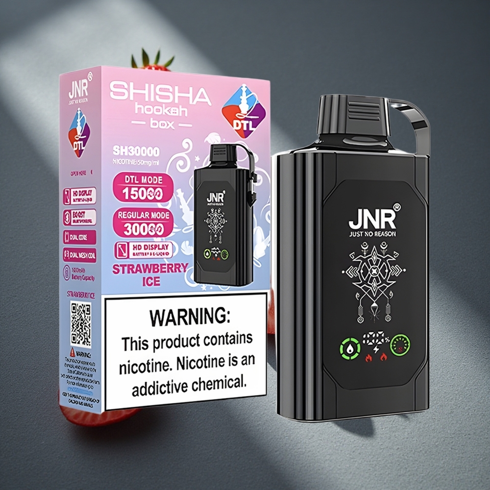 JNR Shisha Hookah Box 20500 Puffs Fresa Hielo Capacidad de la Batería: 1000mAh Peru por mayor