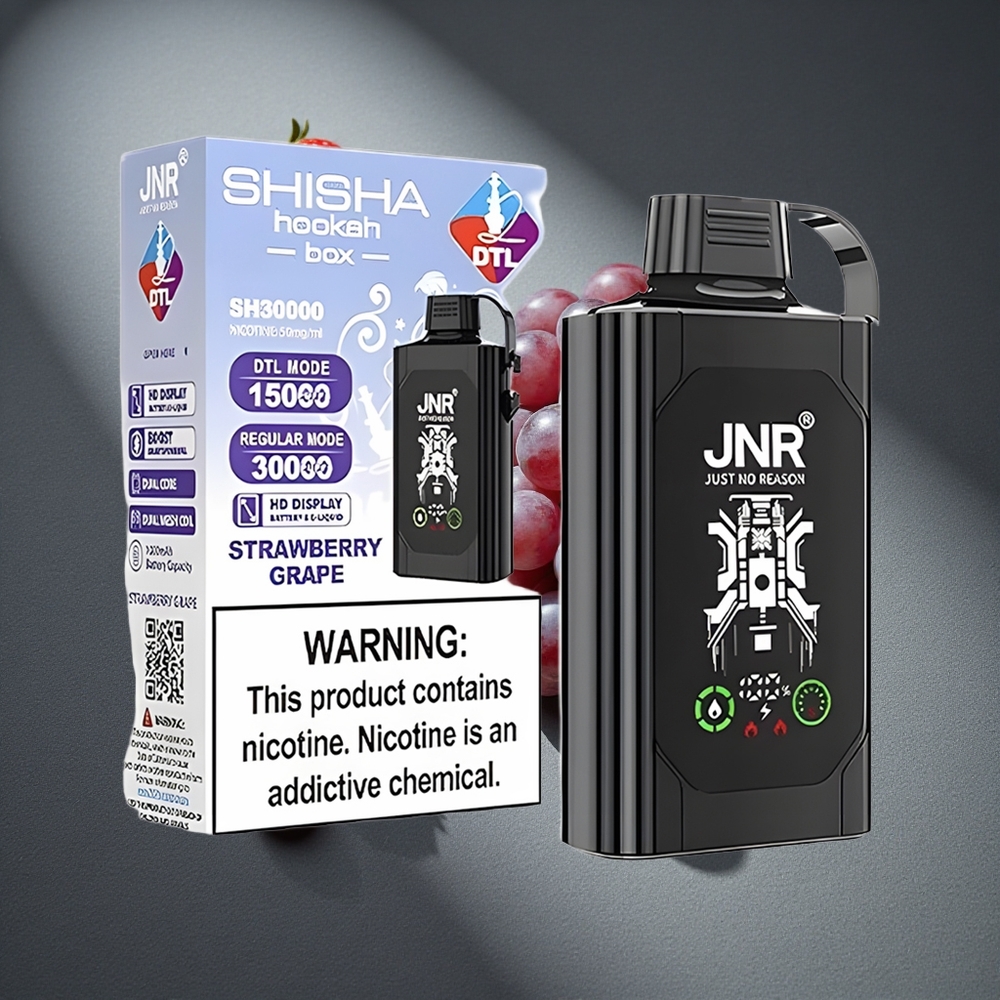 JNR Shisha Hookah Box 20500 Puffs Fresa Uva Capacidad de la Batería: 1000mAh Peru por mayor