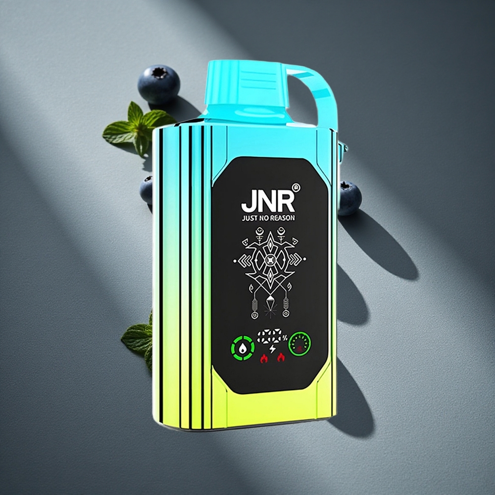 JNR Shisha Hookah Box 20500 Puffs Vape Desechable Menta Arándano Azul Pantalla HD Peru por mayor