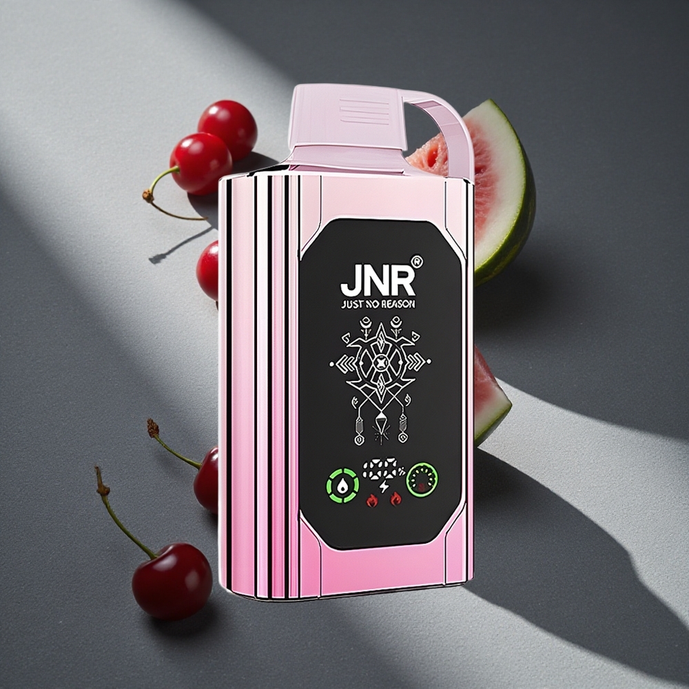JNR Shisha Hookah Box 20500 Puffs Vape Disposable Cereza Sandía Helada Dual Mesh Coil & Dual Core Peru por mayor