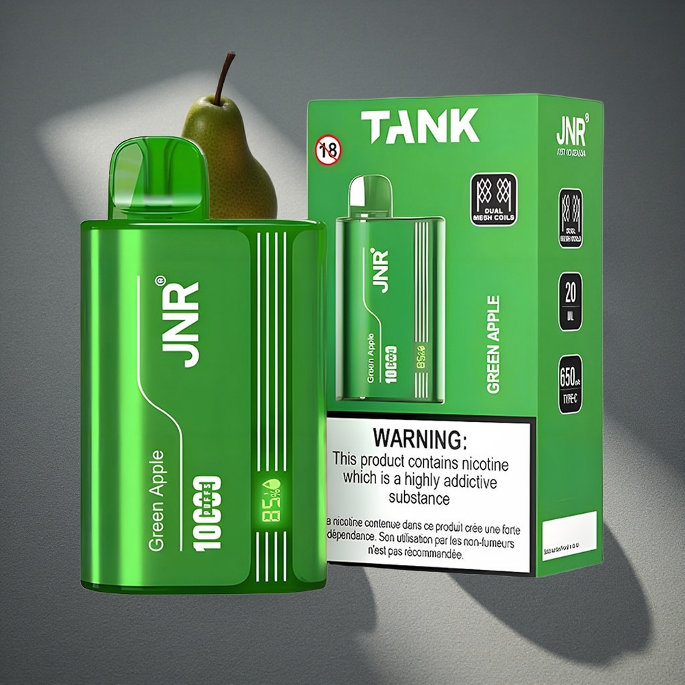 JNR Tank 10000 Puffs Manzana Verde Durazno Pera Capacidad de Batería 650mAh Peru por mayor