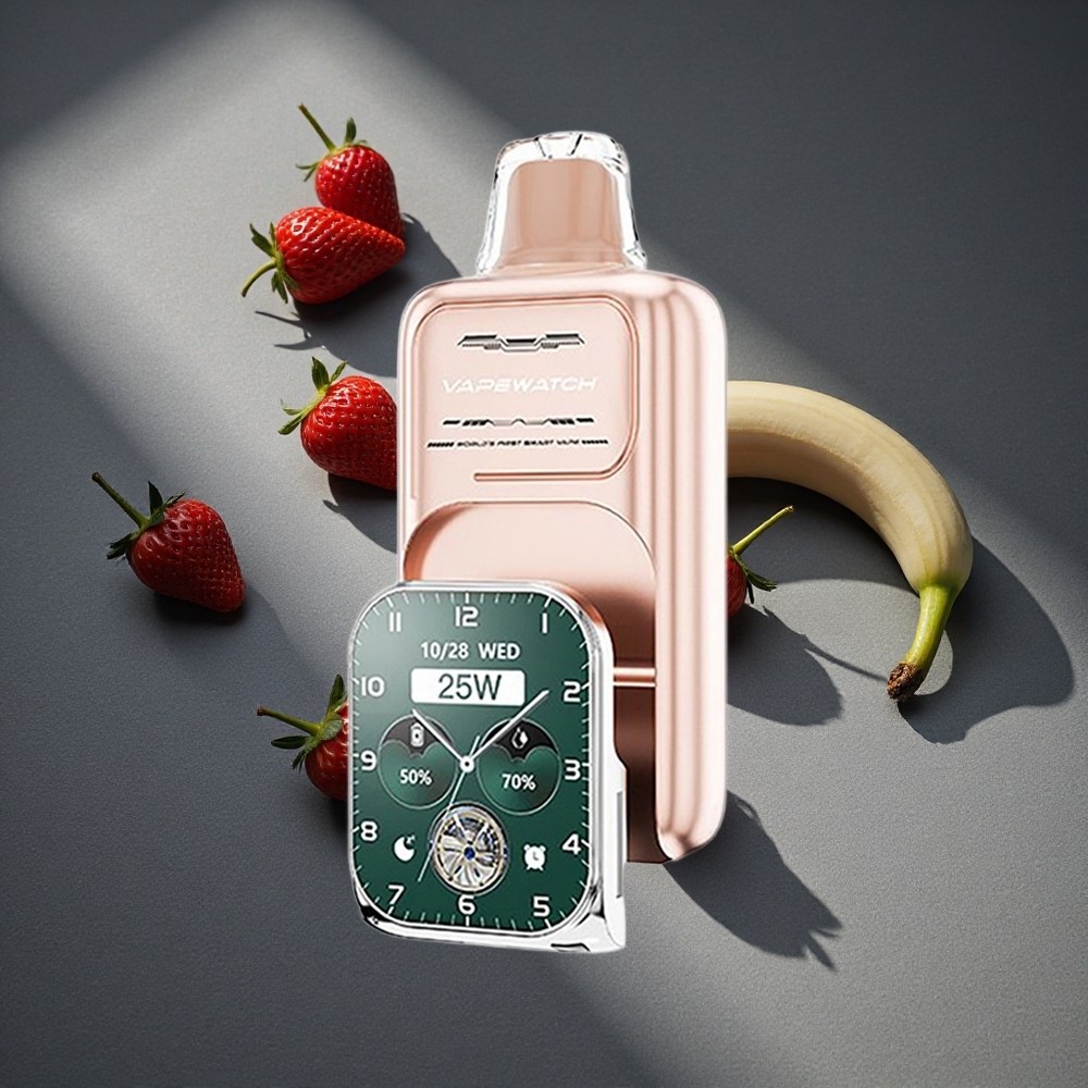 JNR VapeWatch 30000 Puffs Vape Desechable Fresa Plátano Capacidad de la batería: 1000mAh Peru por mayor