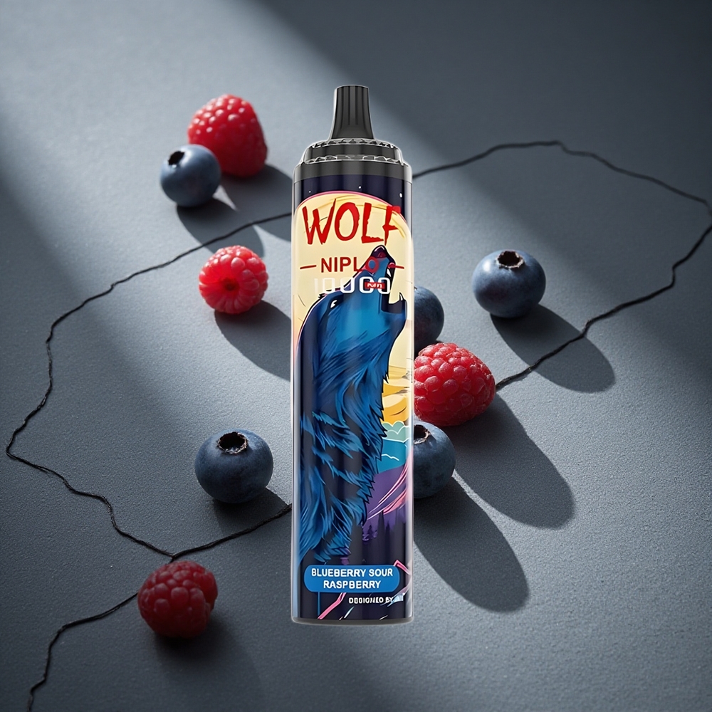 JNR Wolf Niplo 10000 Puffs Arándano Azul Frambuesa Ácida + Capacidad de la Batería: 650mAh Peru por mayor