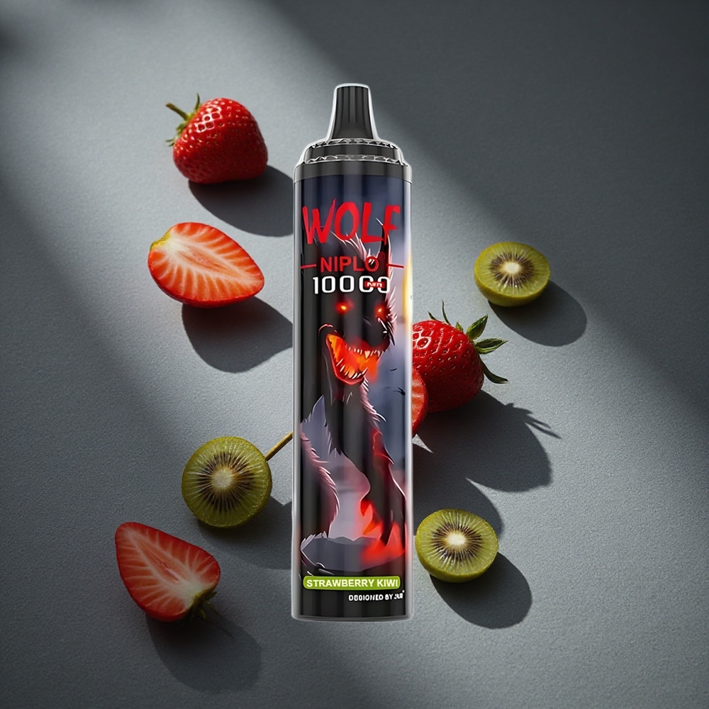 JNR Wolf Niplo 10000 Puffs Fresa Kiwi Capacidad de líquido electrónico: 20ml Peru por mayor