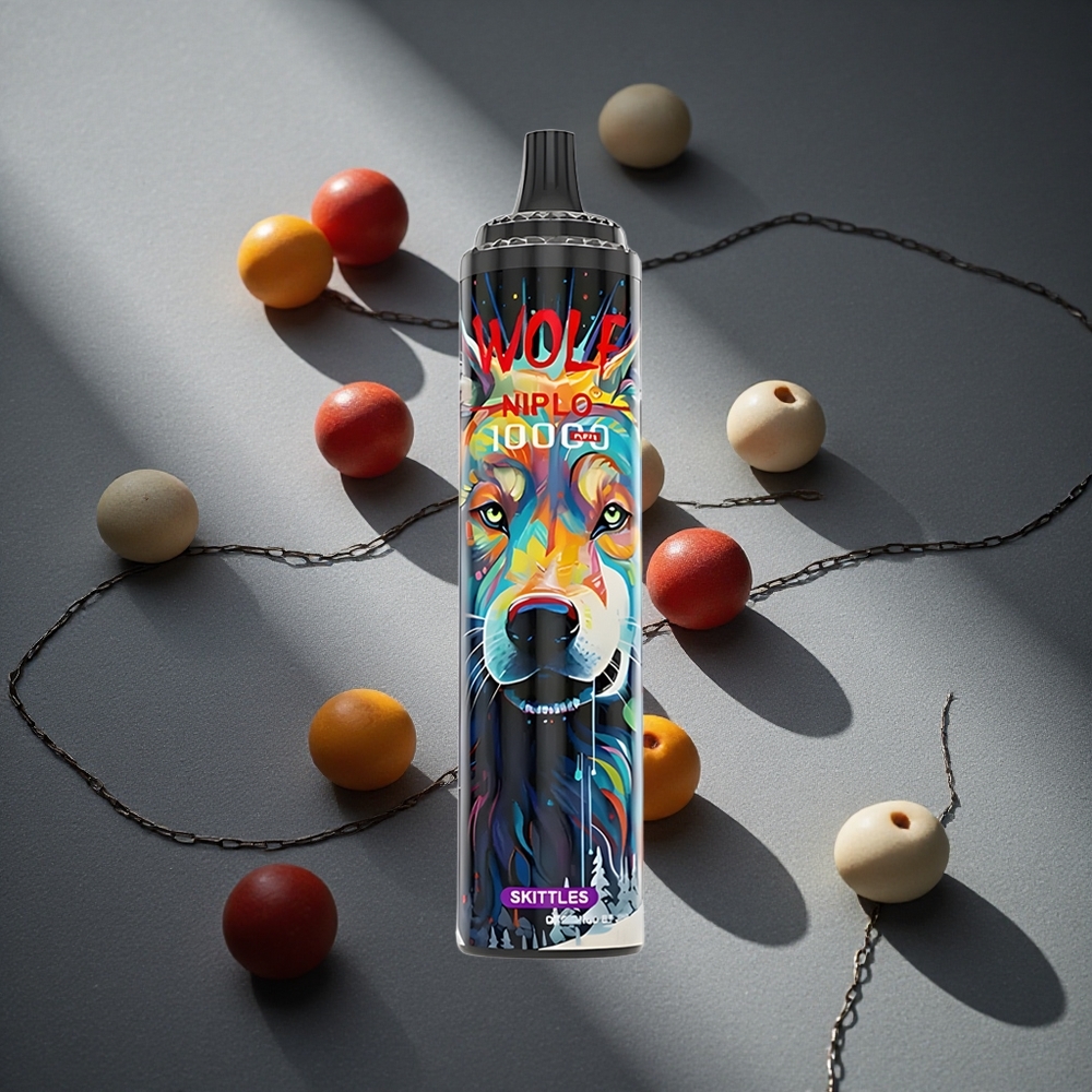 JNR Wolf Niplo 10000 Puffs Vape Desechable Sabor Skittles con Bobina Mesh de 1.0 Ohm Peru por mayor