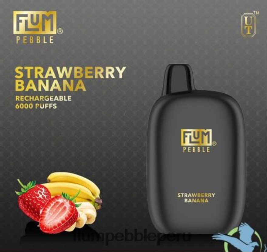 FLUM PEBBLES 6000 bocanadas Fresa plátano - Flum Pebble Vape Price XDP2BH70