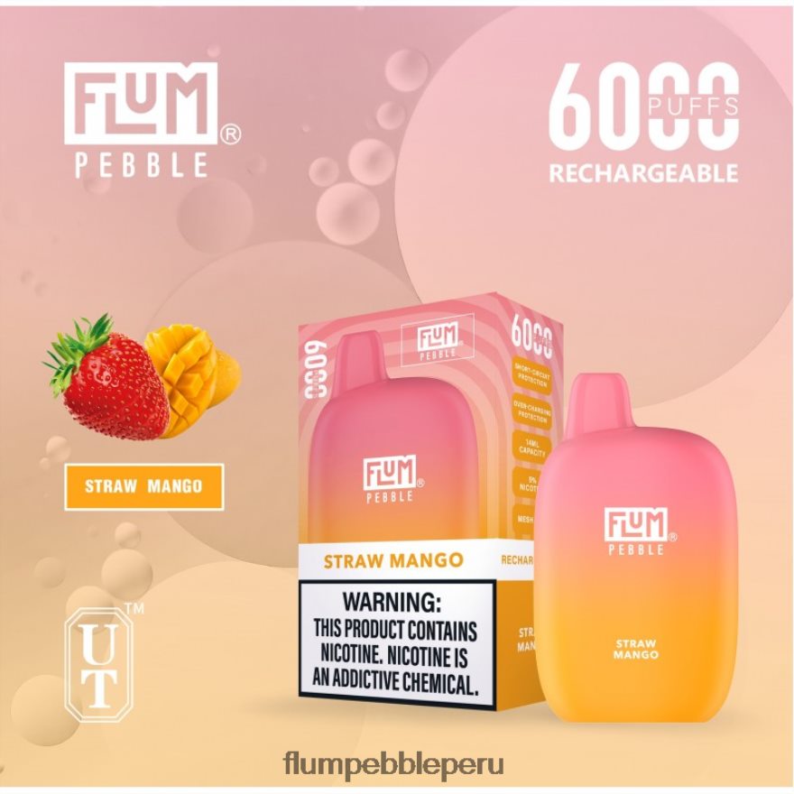 FLUM PEBBLES 6000 bocanadas mango de paja - Flum Pebble Vape Flavors XDP2BH68