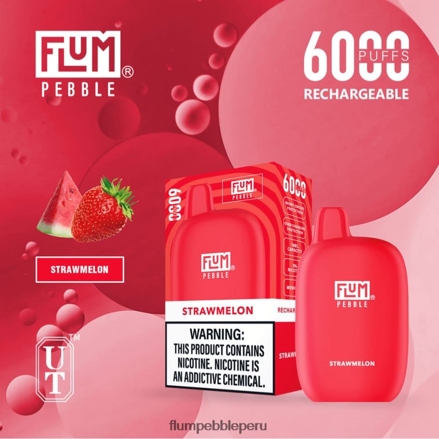 FLUM PEBBLES 6000 bocanadas melón de paja - Flum Pebble Mayoreo XDP2BH76
