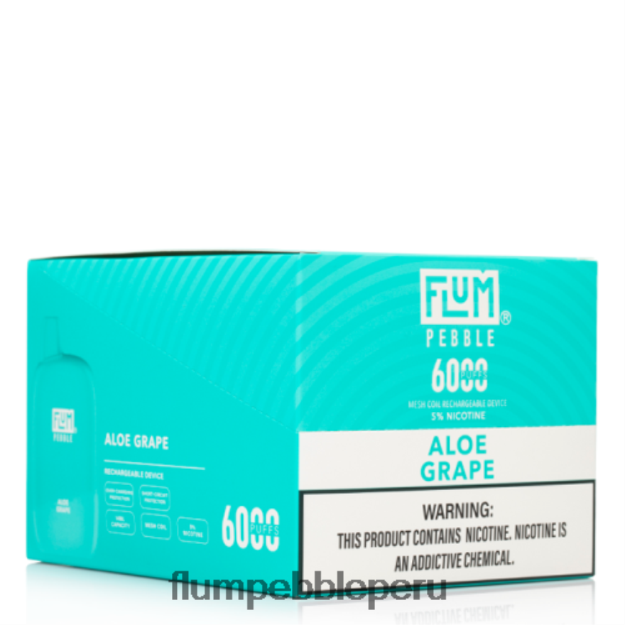 FLUM PEBBLES 6000 inhalaciones 10 paquetes áloe uva - Flum Pebble Vape Peru XDP2BH3